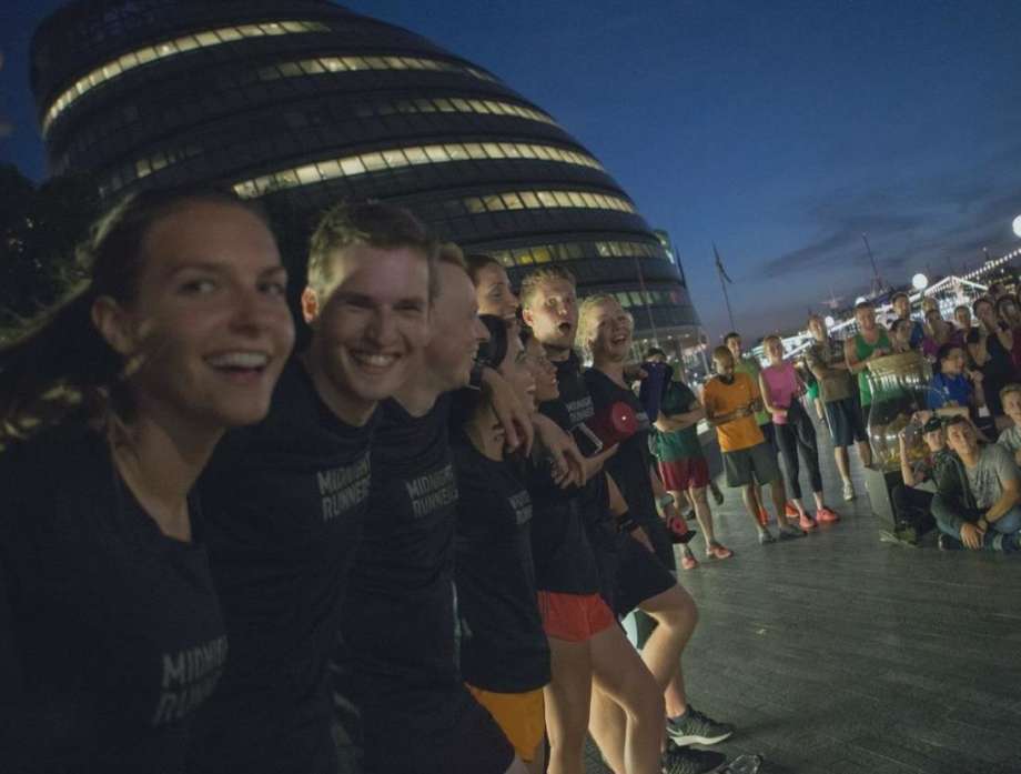 Midnight Runners Outside City Hall